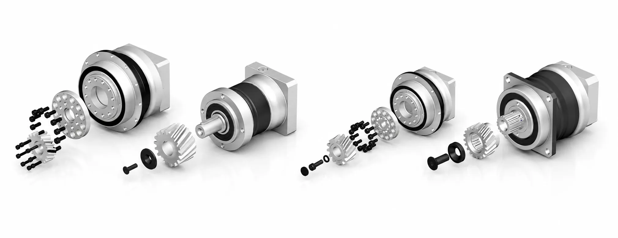 Precision planetary gearbox internal components — hardened planet gears sun gear ring gear and planet carrier determining backlash specification