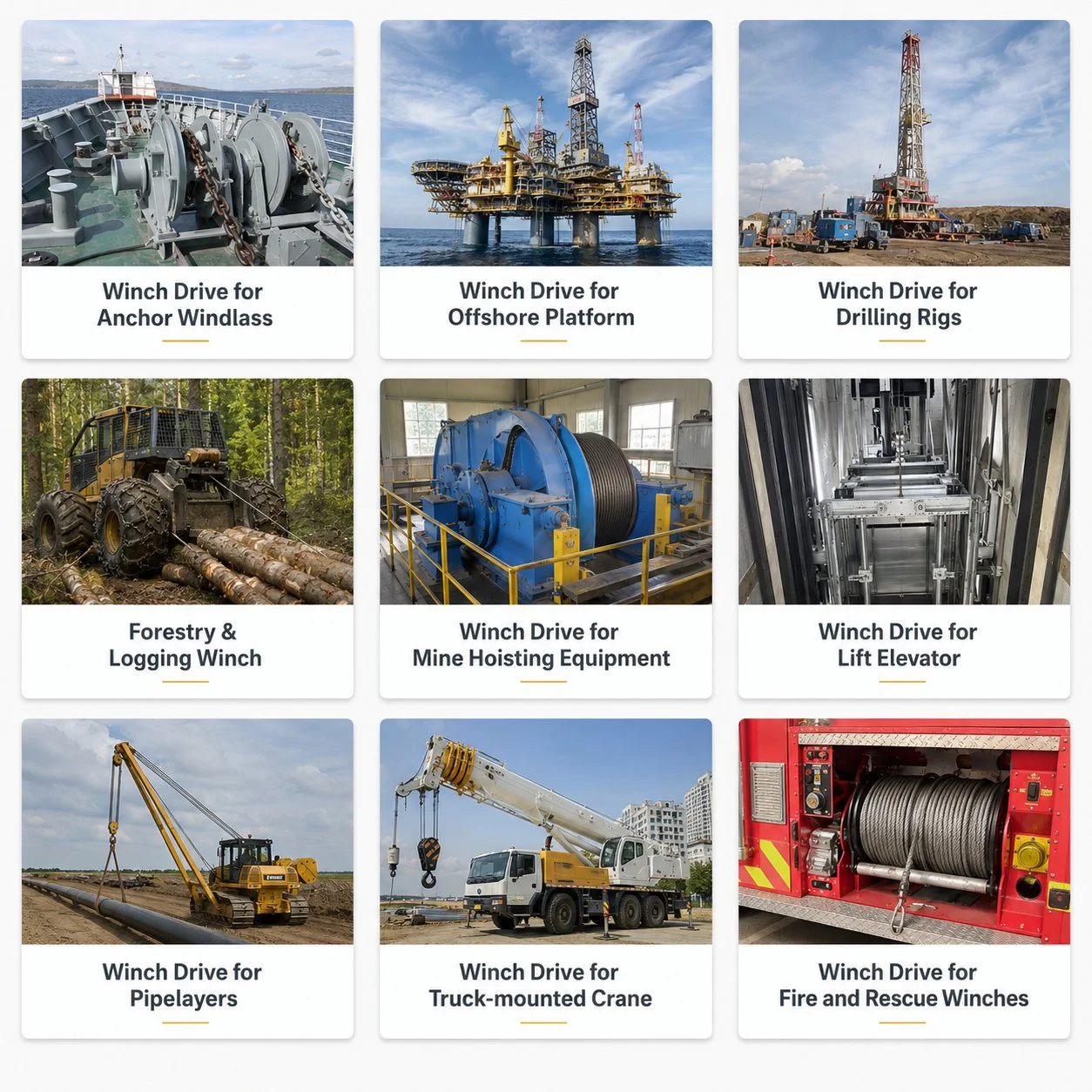 406AW winch drive planetary gearbox in heavy crane and precision positioning applications