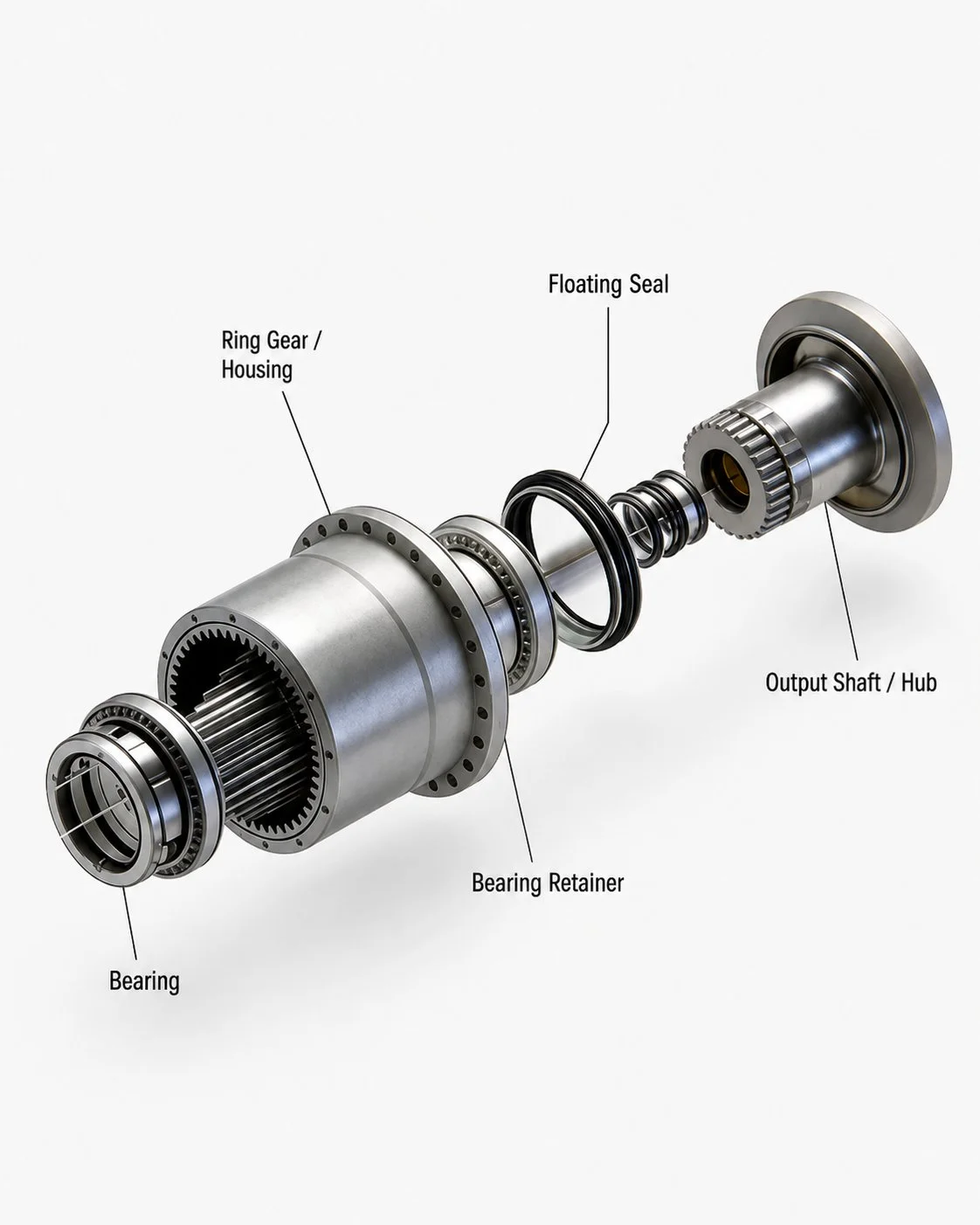 track drive Planetary Gearbox component